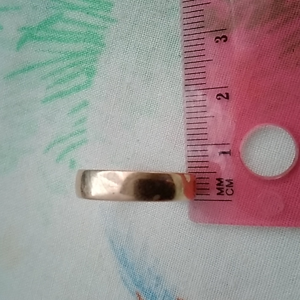 🌙14k Gold Ring Wedding Band - Picture 8 of 8